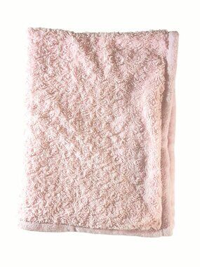 S.L. Home Fashions RN 119741 Pink Swirl Rosette Lovey Security Blanket 33" X 39"